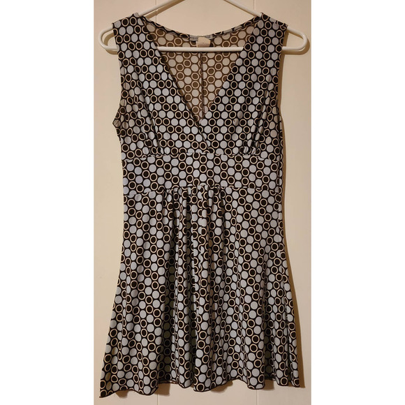 Body Central Shirt Large Polka Dot V-Neck Sleeveless (AI) - Picture 1 of 4